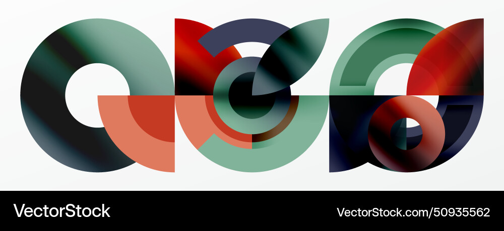 Trendy simple circle abstract background Trendy simple circle abstract background vector image
