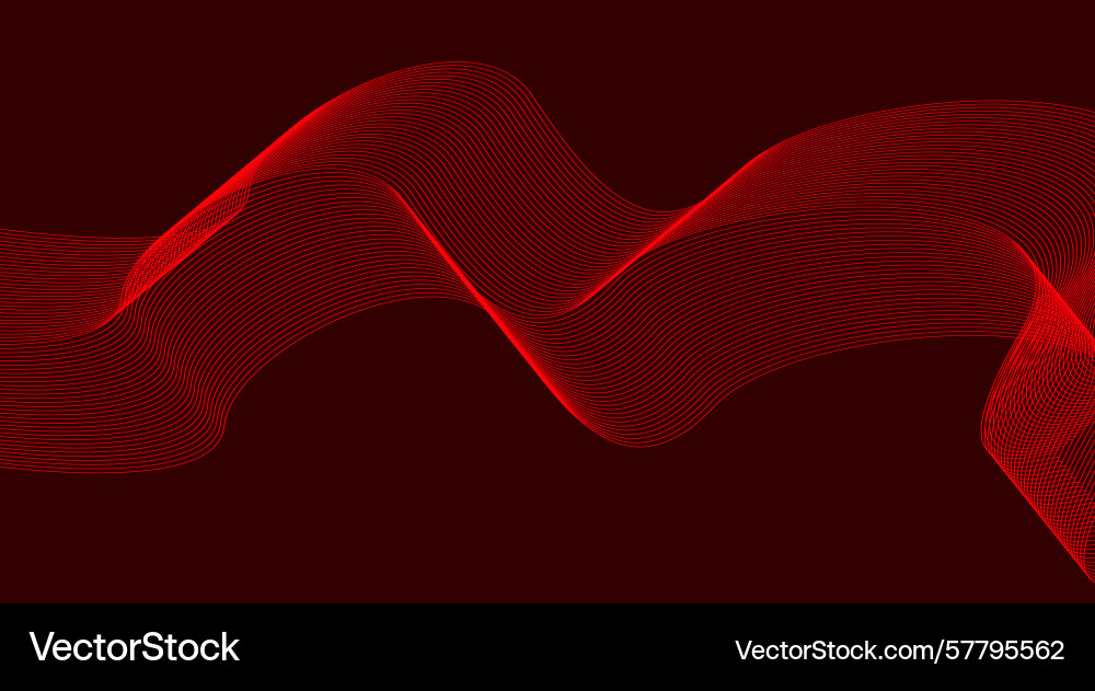 Wavy blend lines abstract background red design Wavy blend lines abstract background red design Vector Image