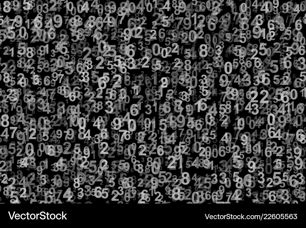 Abstract background with numbers Vector Image