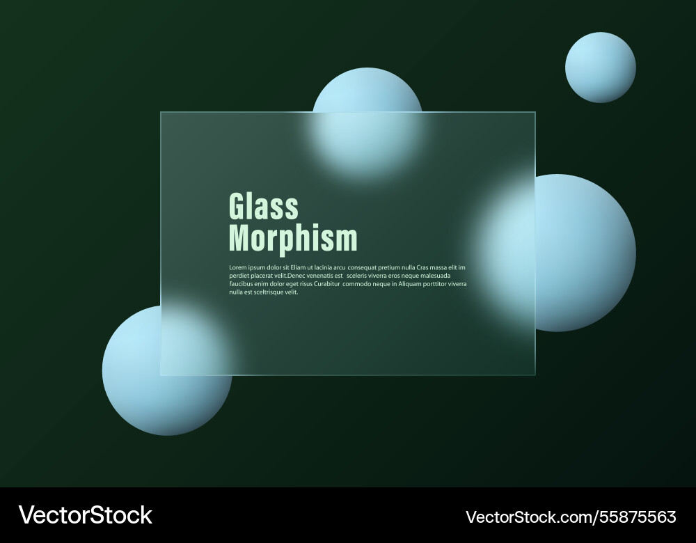 Glass translucent partition on dark gradient Glass translucent partition on dark gradient vector image
