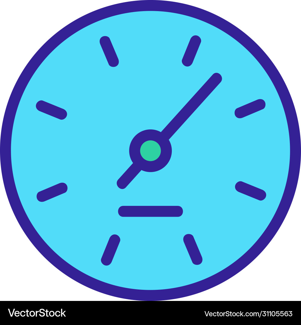 Hours indicator icon outline Vector Image
