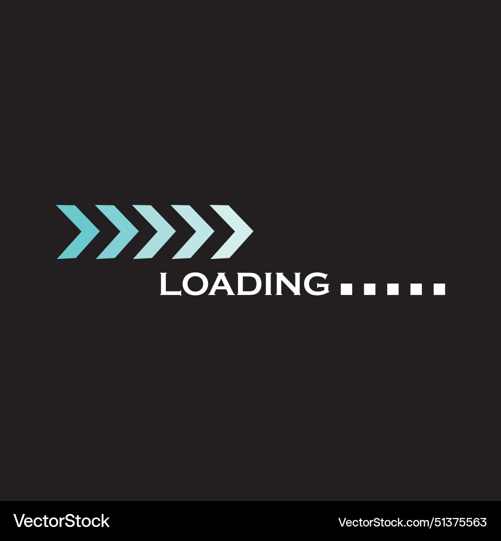 Loading indicator icon vector image