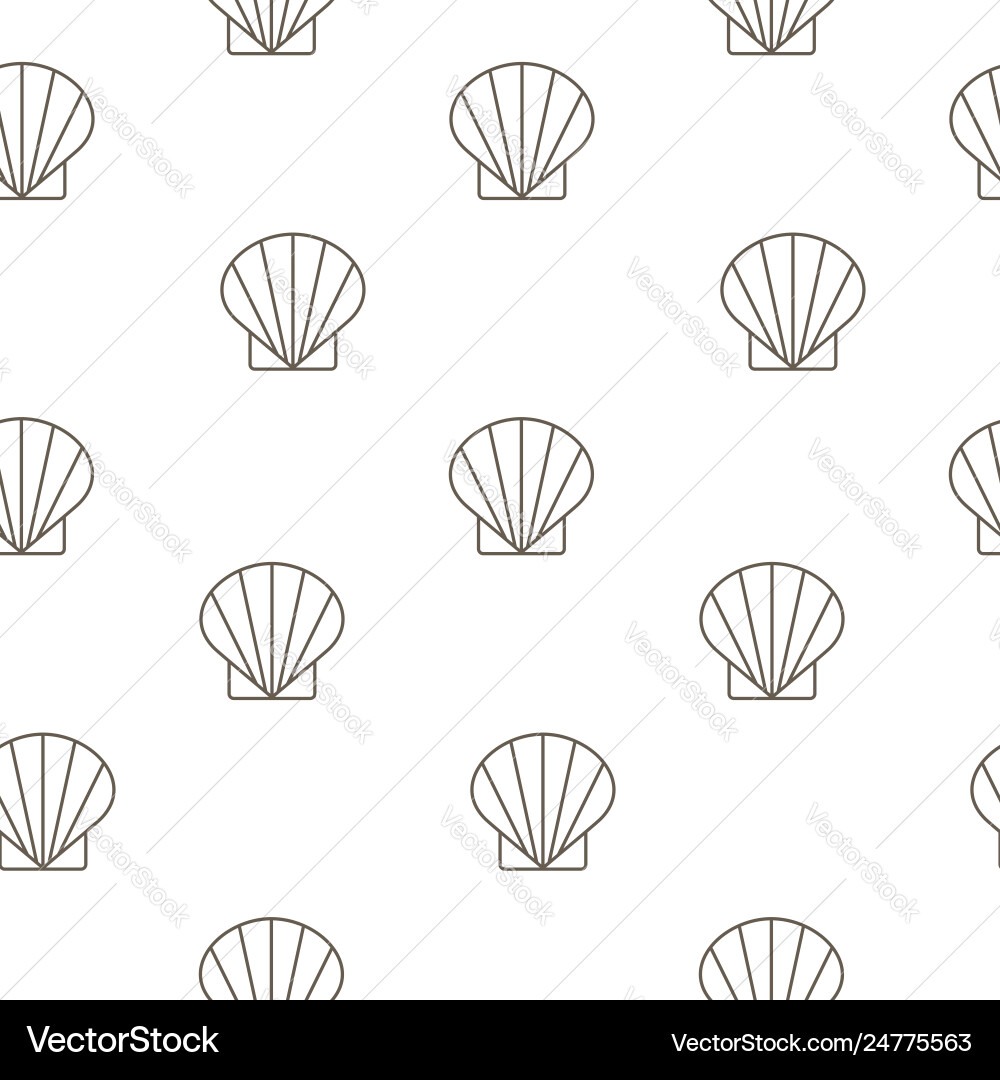 Shellfish seamless pattern background Shellfish seamless pattern background vector image