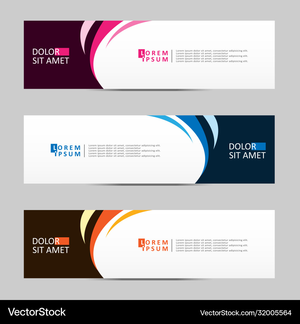 Abstract design banner web template Vector Image