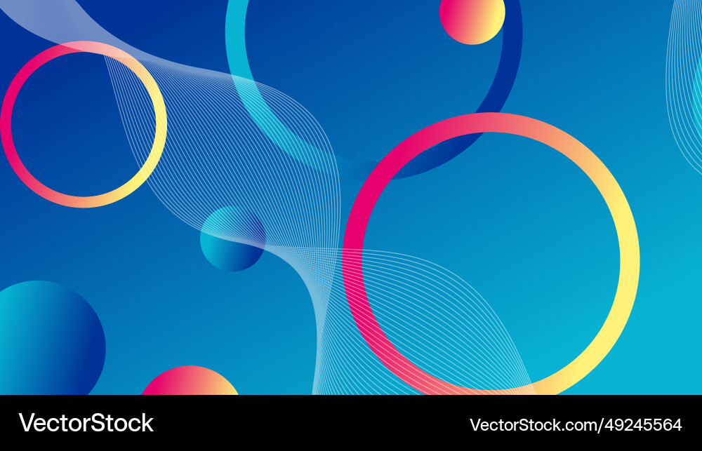 Abstract minimal gradient geometric circle Vector Image