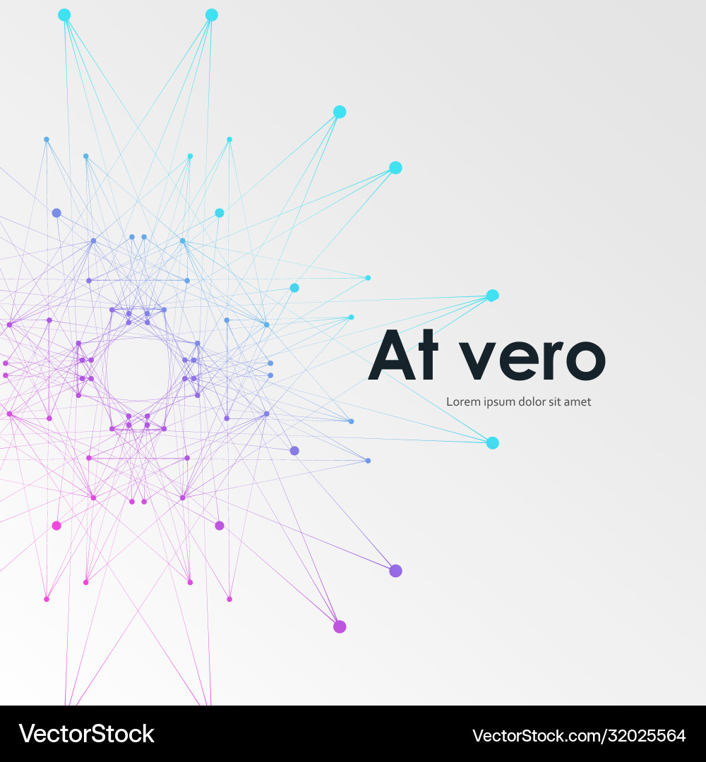 Abstract molecular compound violet and blue Abstract molecular compound violet and blue Vector Image