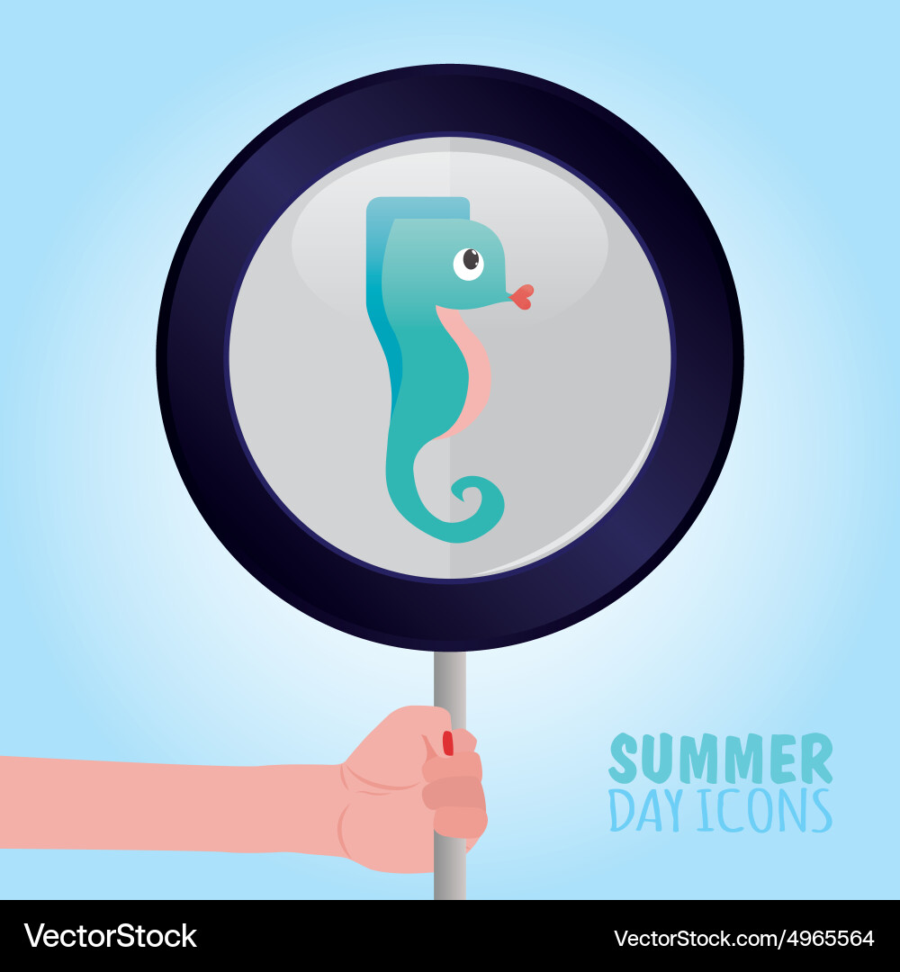 Abstract summer object on a special background Vector Image