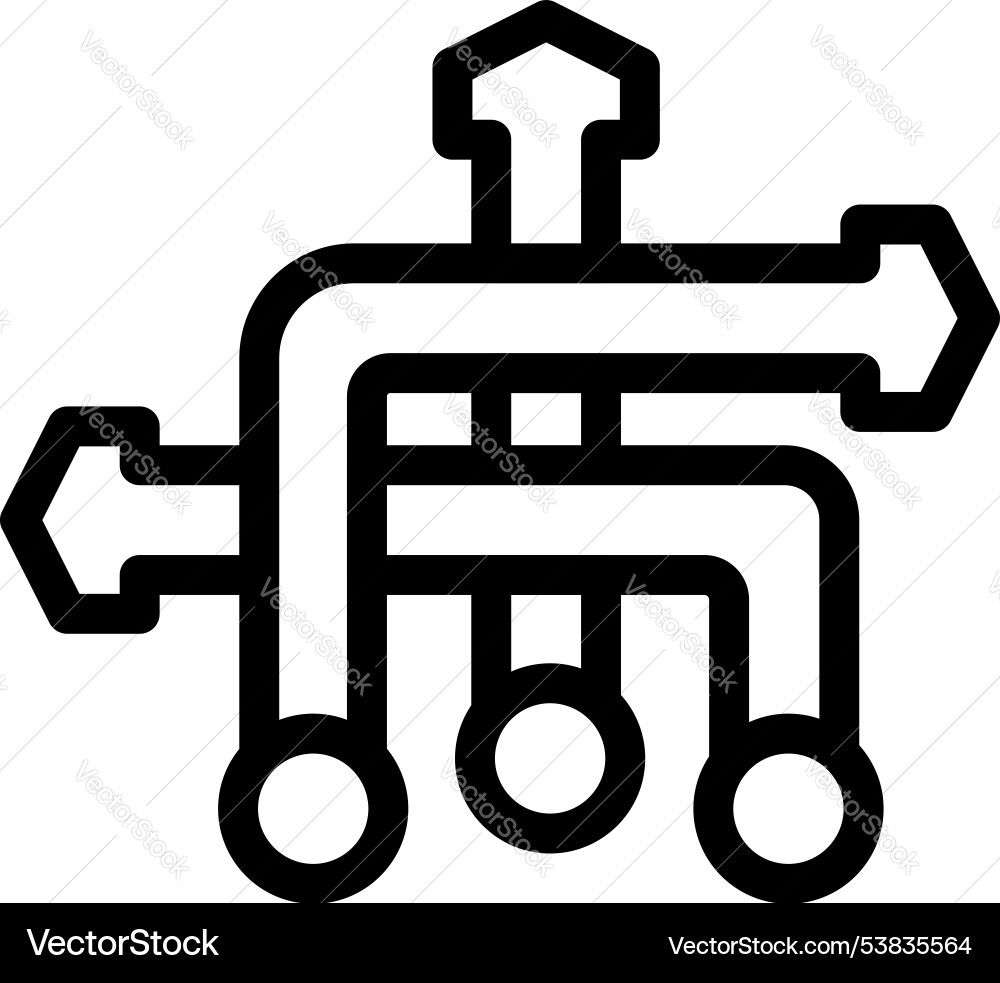 Algorithm die Wahl der besten Pfad drei Punkte verbinden Algorithm die Wahl der besten Pfad drei Punkte verbinden vektorbild