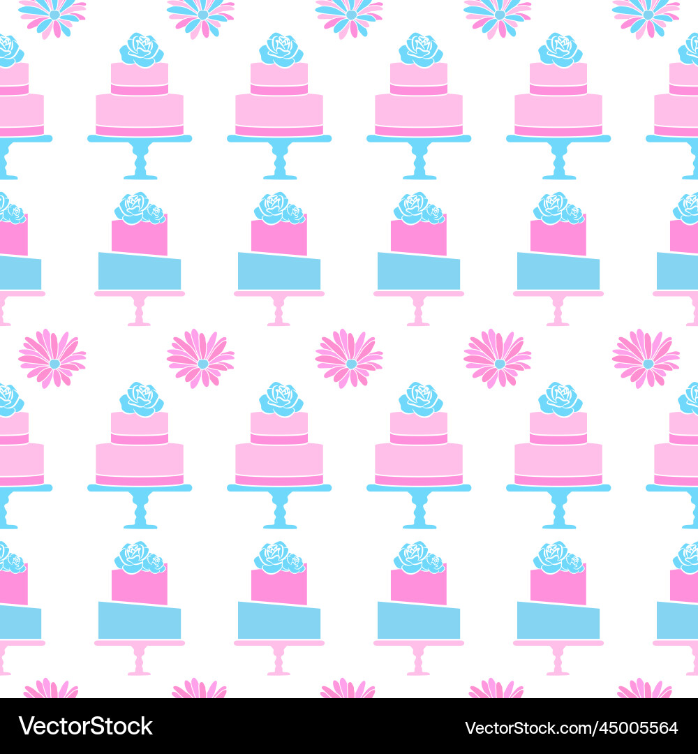 Cake pattern background Cake pattern background Vector Image
