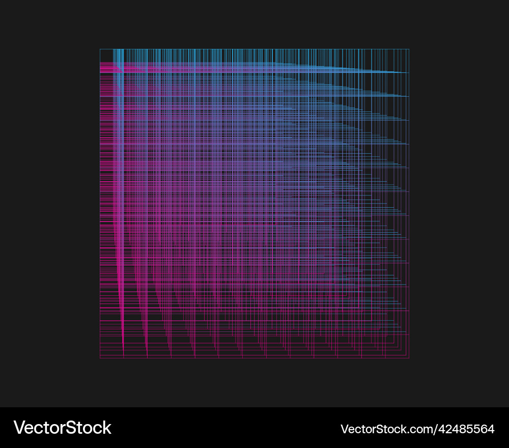 Grid retro punk design element on black background Grid retro punk design element on black background vector image