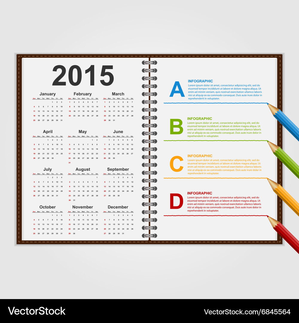 Infographics design template open notebook Vector Image