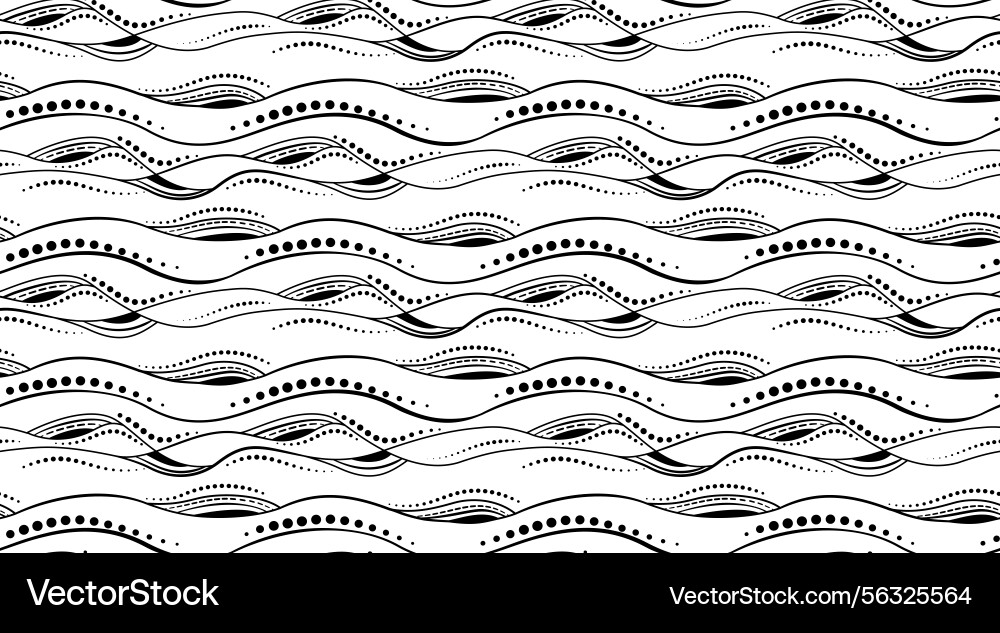 Monochrome abstract pattern of black curved lines Monochrome abstract pattern of black curved lines vector image
