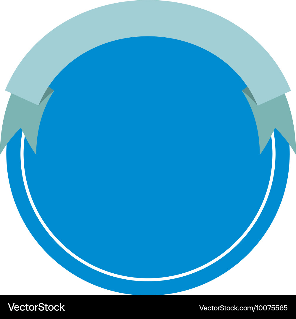 Frame with ribbon isolated icon design Vector Image