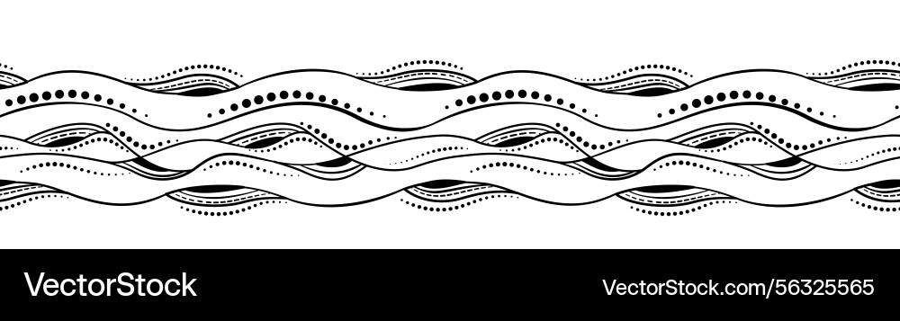 Monochrome abstract border entangle style design Monochrome abstract border entangle style design vector image