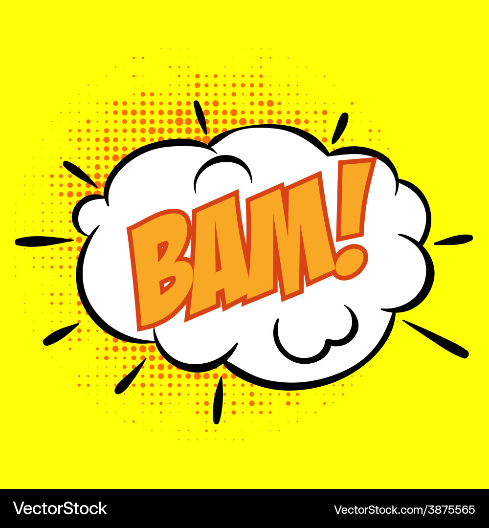 Pop art text bubble in format Vector Image