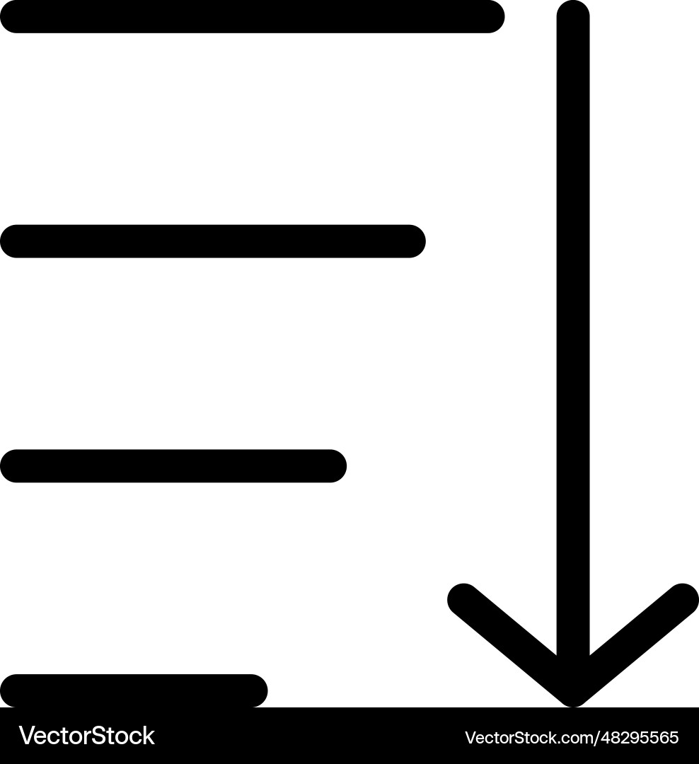 Sorting icon Vector Image