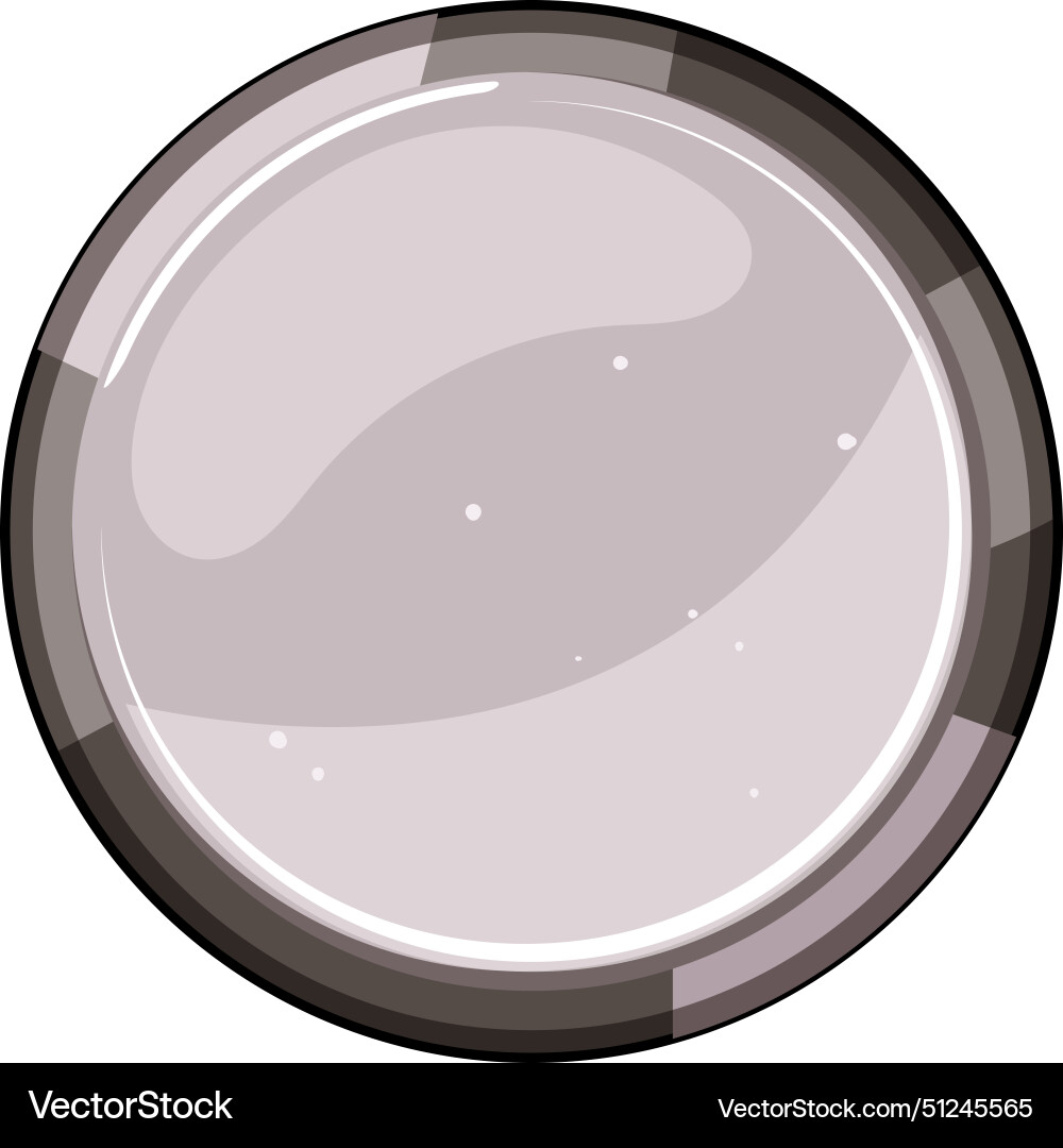 Ui round game button cartoon vector image