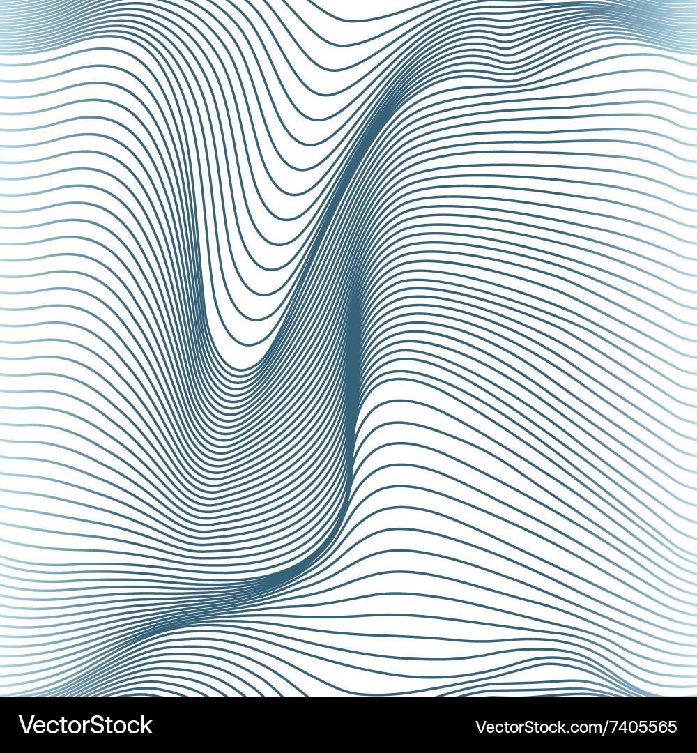 Wavy Line Pattern Vector Image
