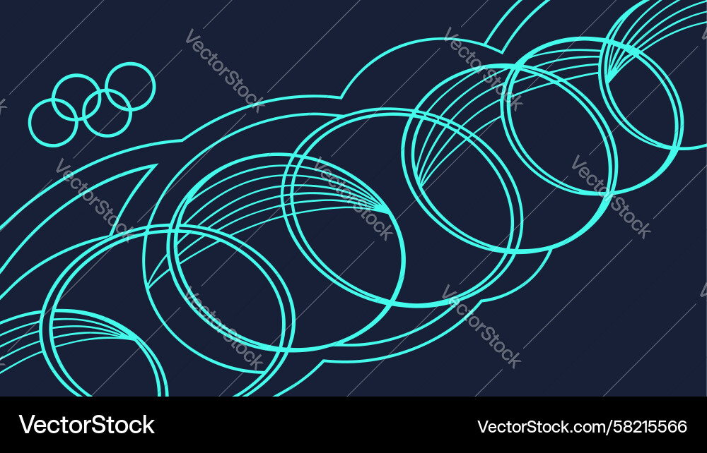 Dynamic Flowing Circle Vector Image