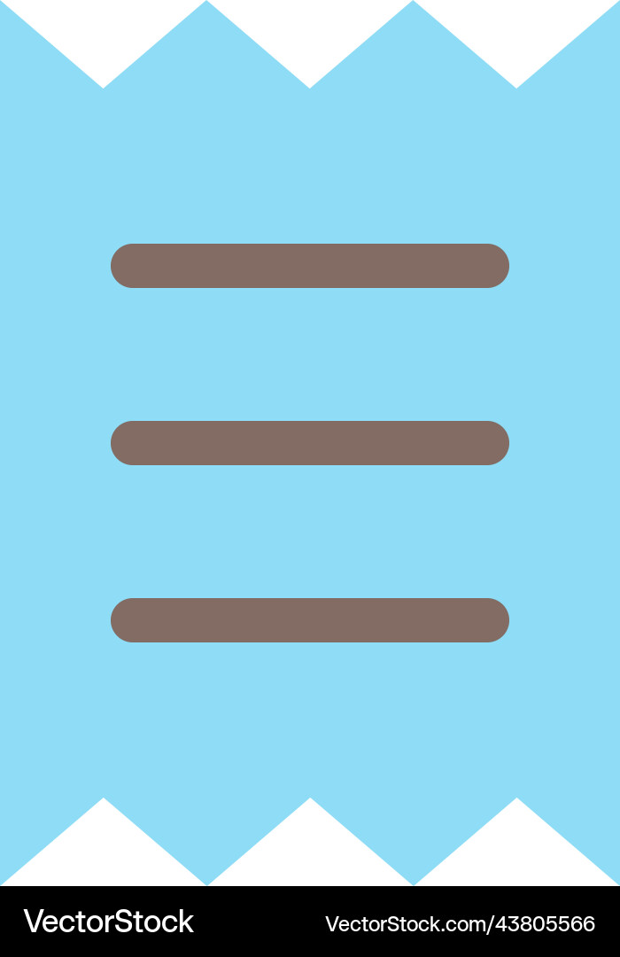 Get receipt for purchase flat color ui icon Get receipt for purchase flat color ui icon Vector Image
