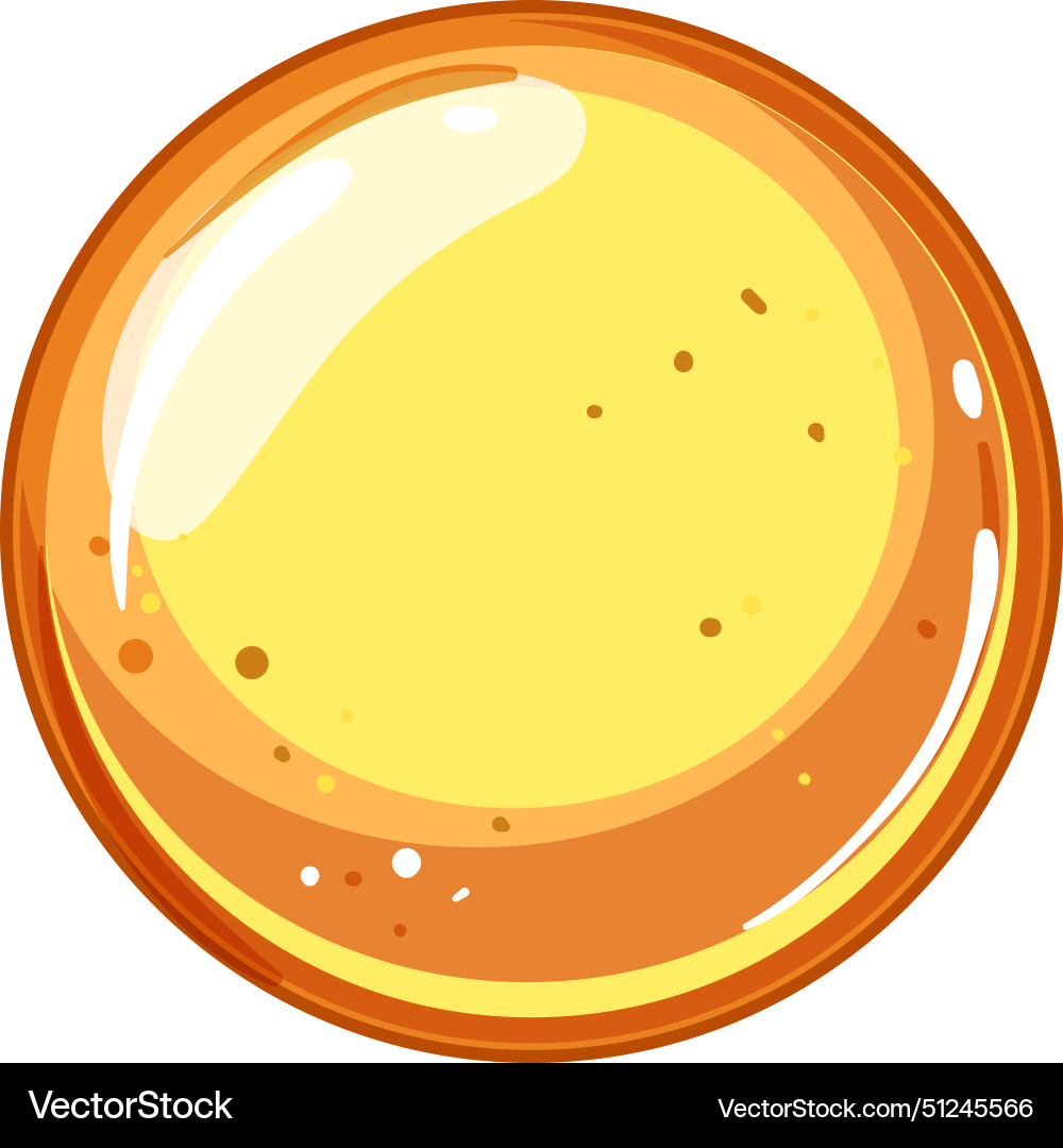 Interface round game button cartoon vector image