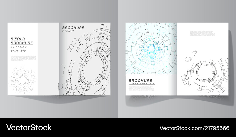 Layout of two a4 format cover mockups Layout of two a4 format cover mockups vector image