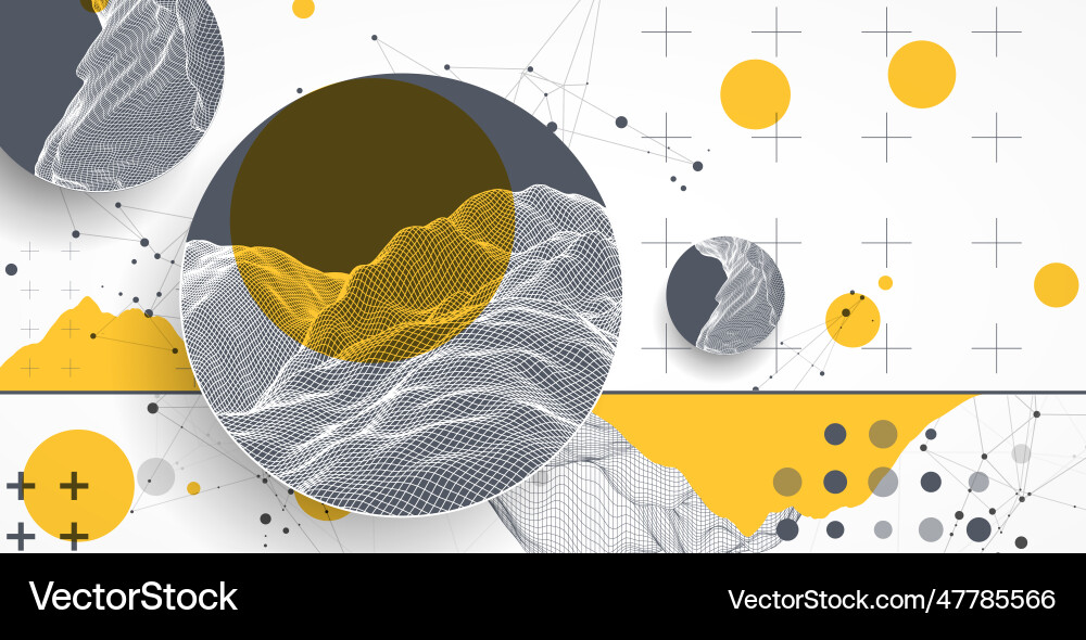 Modern science technology abstract background Vector Image
