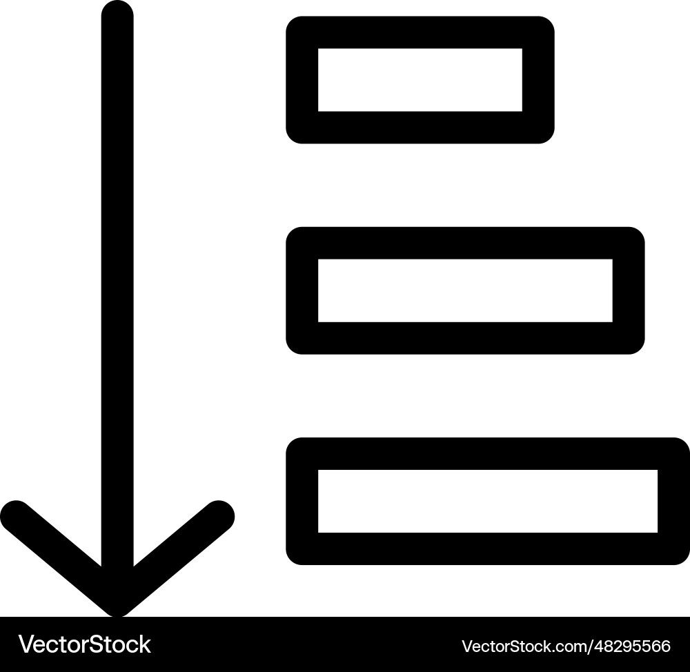 Sorting icon Vector Image
