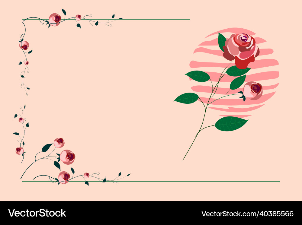 Text frame surrounded with assorted flowers Text frame surrounded with assorted flowers Vector Image