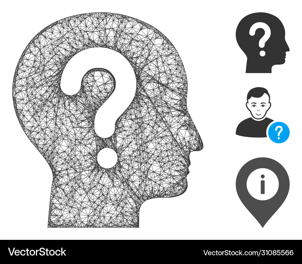 Unknown polygonal web mesh Unknown polygonal web mesh Vector Image