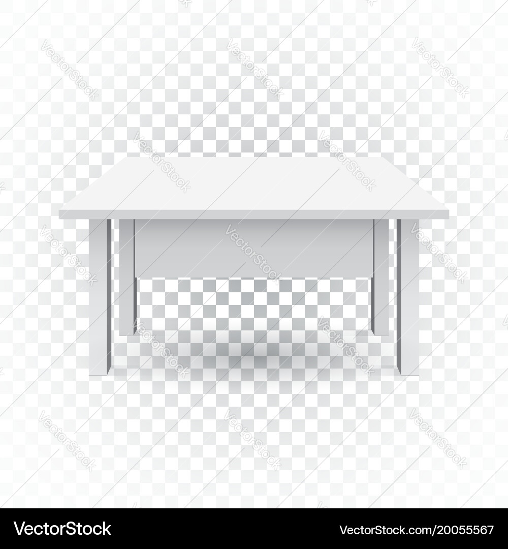 3d table for object presentation empty white top Vector Image