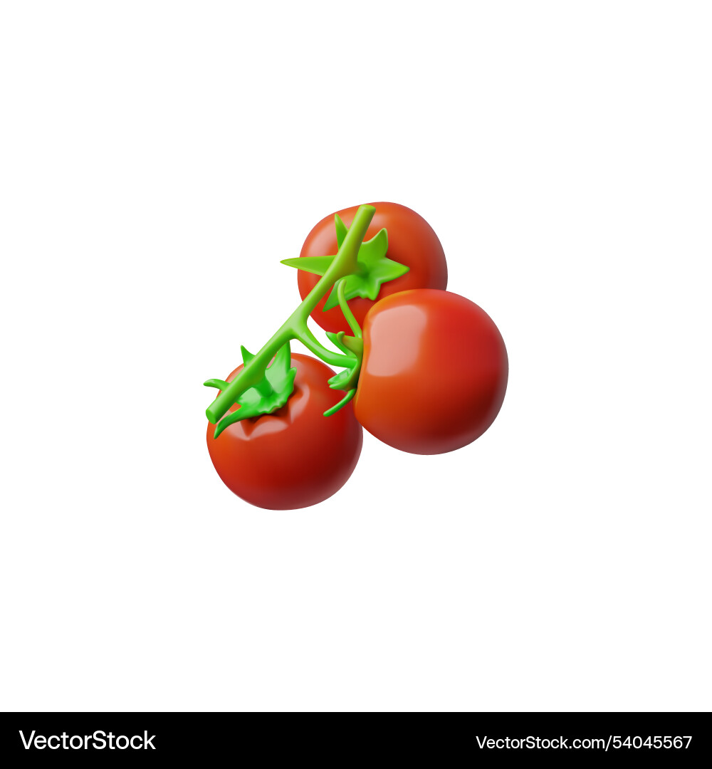 3d with a realistic image of twig Vector Image