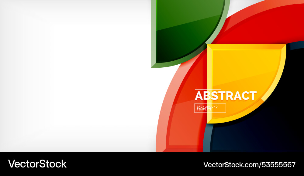 Abstract background - circles and round triangles Abstract background - circles and round triangles Vector Image