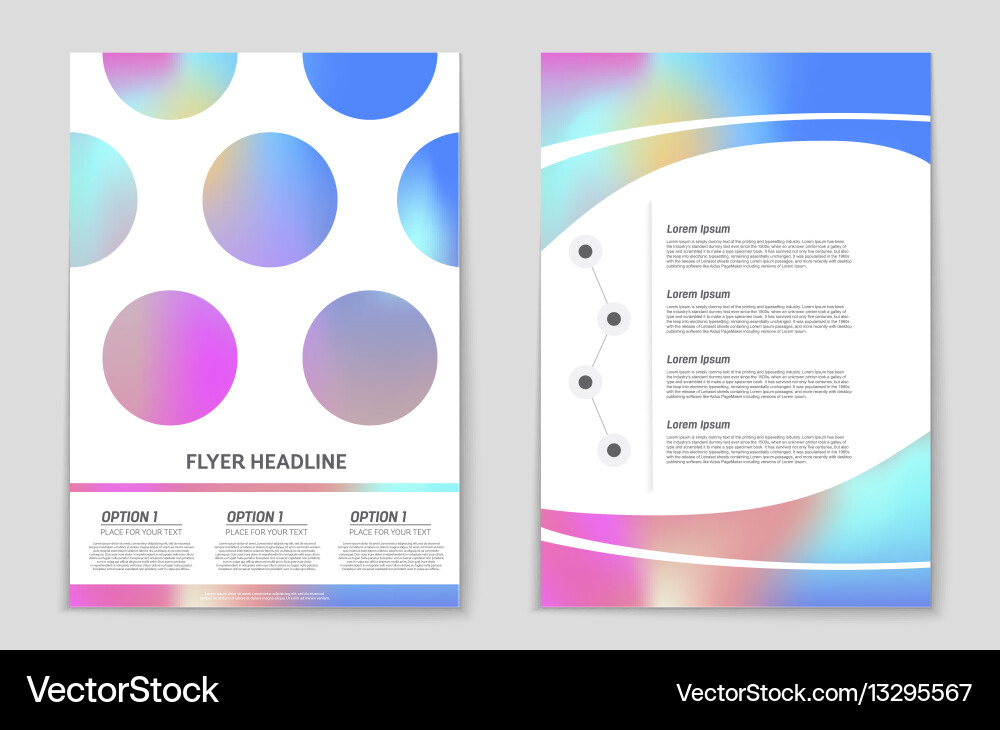 Abstract layout background set for art Vector Image