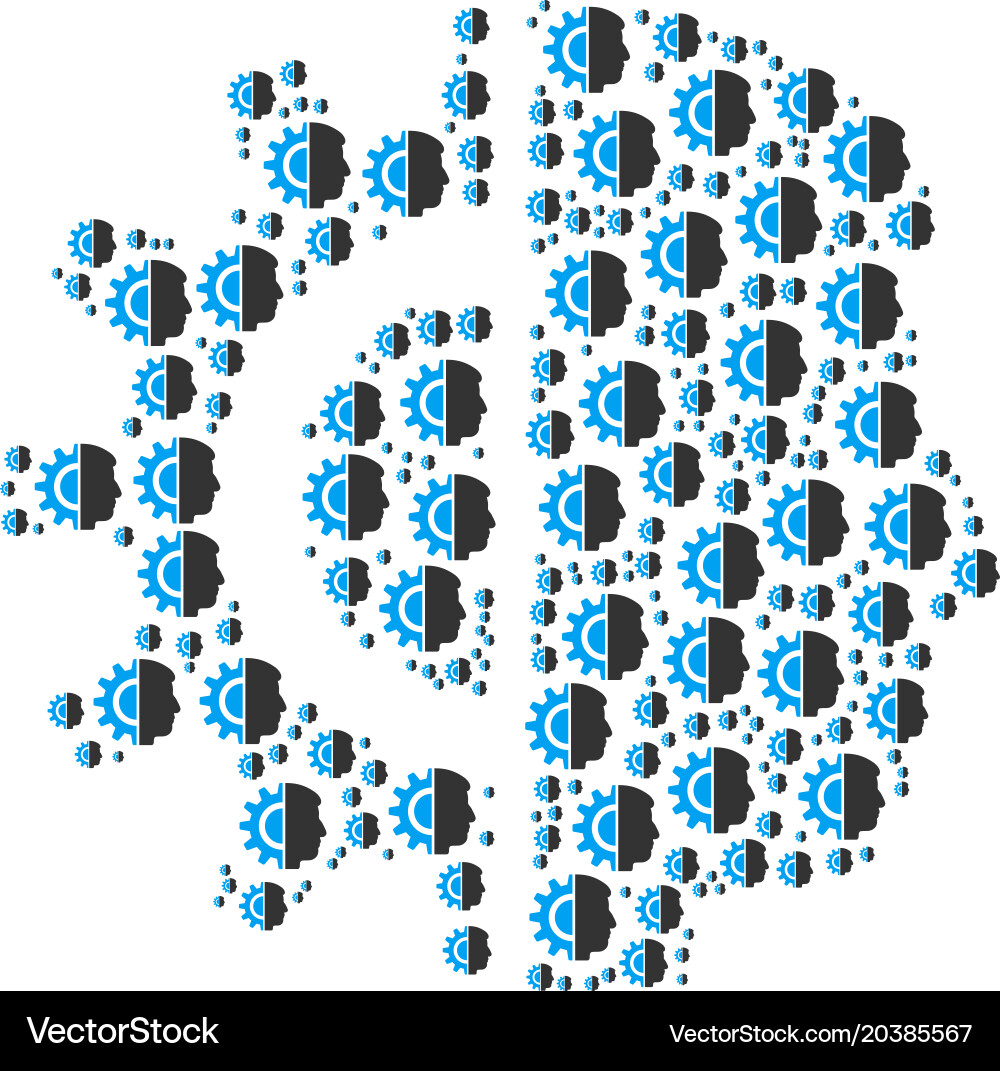 Android robotics icon figure Vector Image