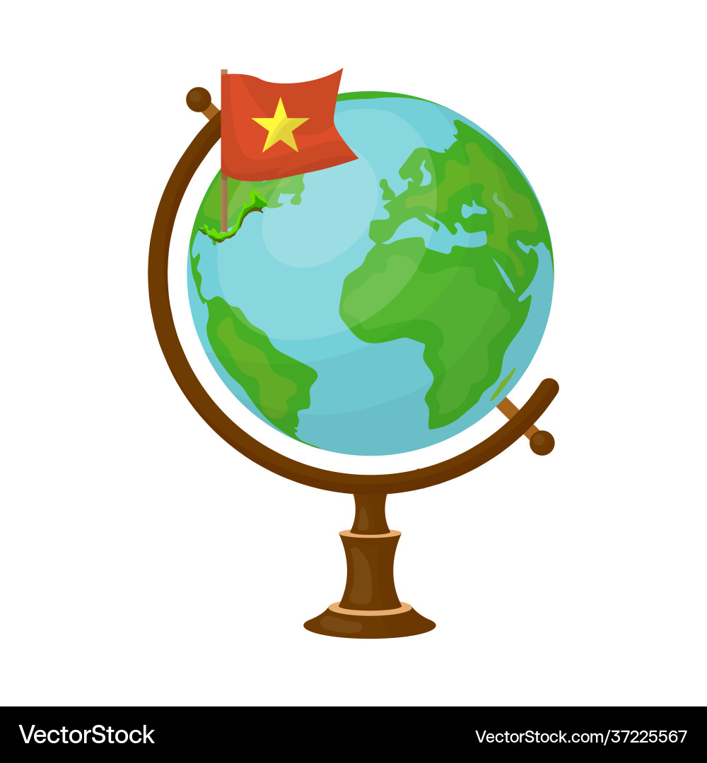 Design globe and map icon set Vector Image