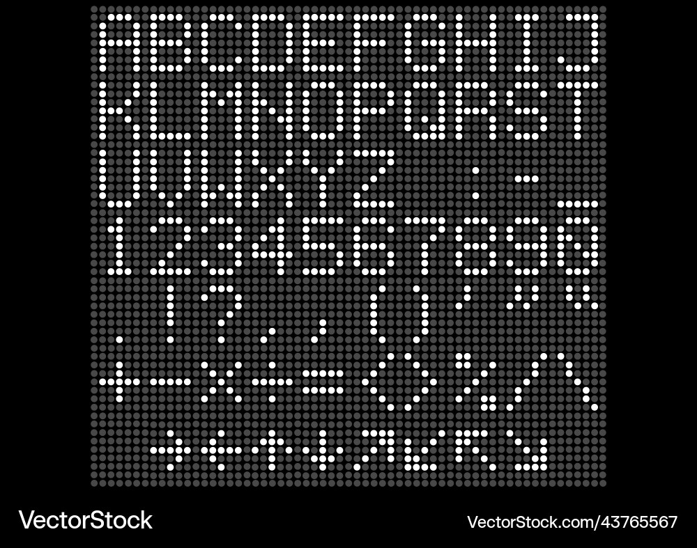 Dot matrix Royalty Free Vector Image - VectorStock
