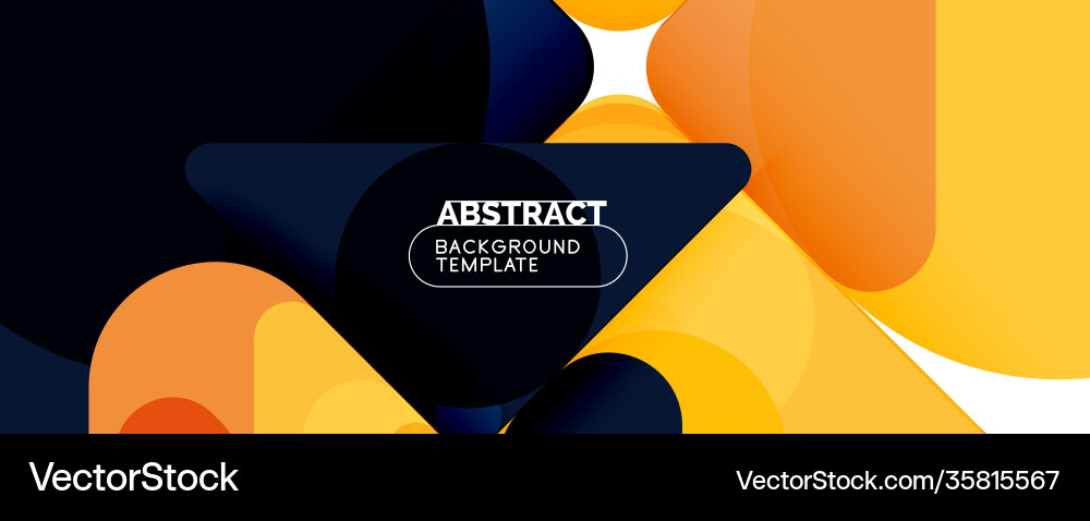 Flat geometric round shapes and dynamic lines Vector Image