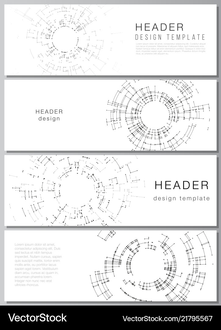 Minimalistic layout of headers banner Minimalistic layout of headers banner vector image