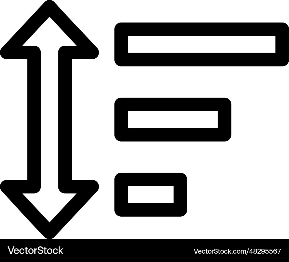 Sorting icon Sorting icon Vector Image