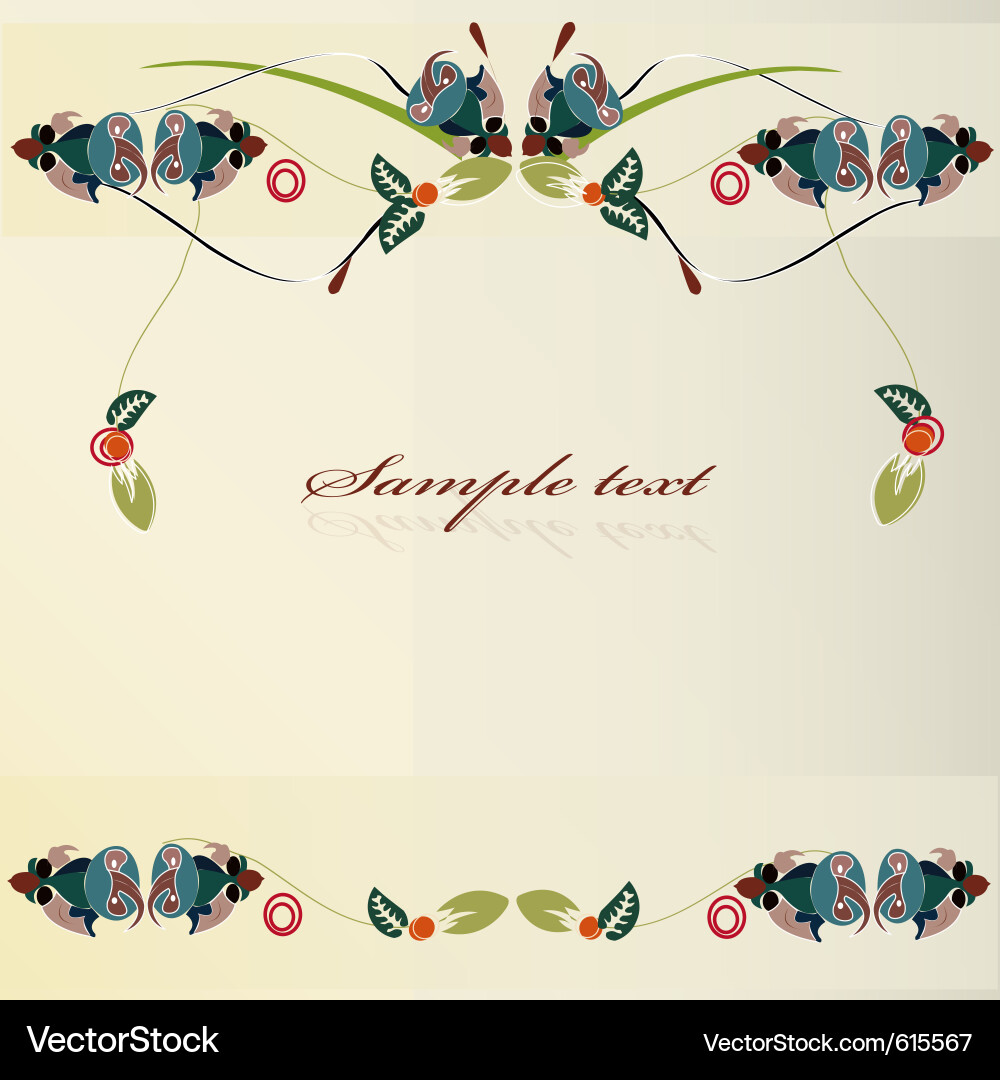 Spring frame Vector Image