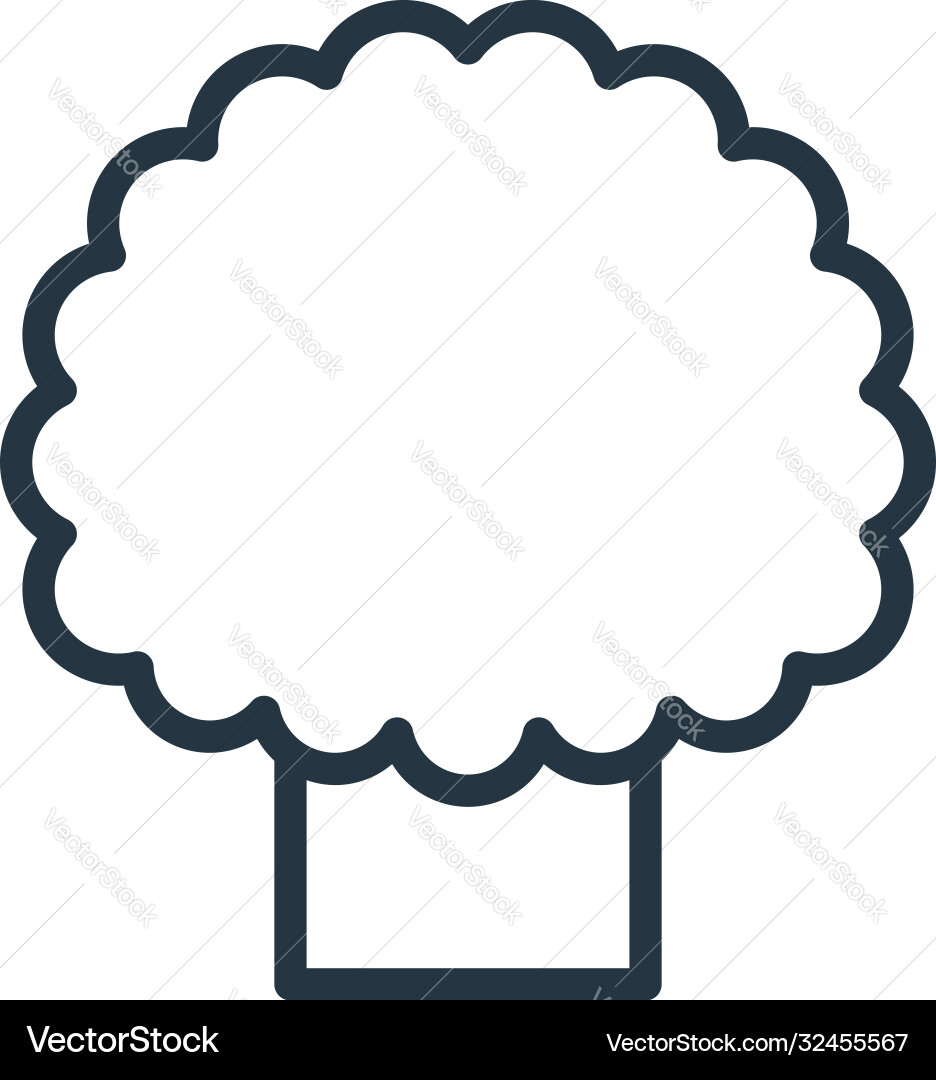 Tree icon editable stroke linear symbol Tree icon editable stroke linear symbol Vector Image