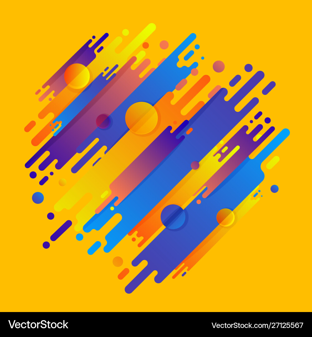 Various colored rounded shapes lines in diagonal Various colored rounded shapes lines in diagonal vector image