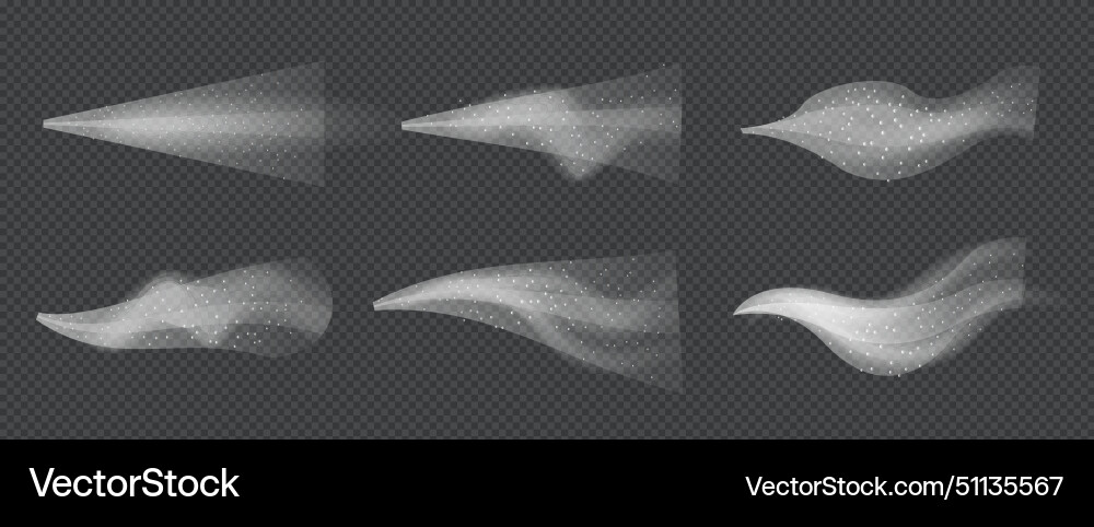 Water spray white smoke or fog dust and dots mist Water spray white smoke or fog dust and dots mist vector image