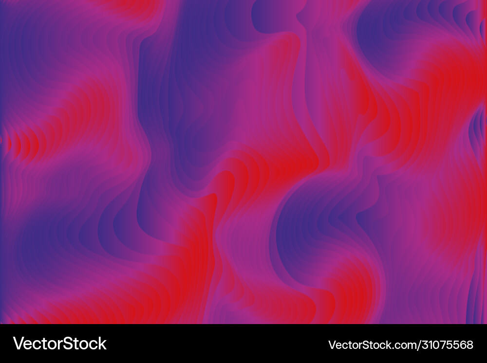 Abstract wavy background with gradient in bright Vector Image