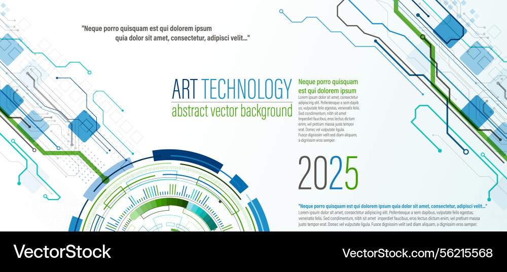 Abstraction on the theme of tech circles Abstraction on the theme of tech circles vector image