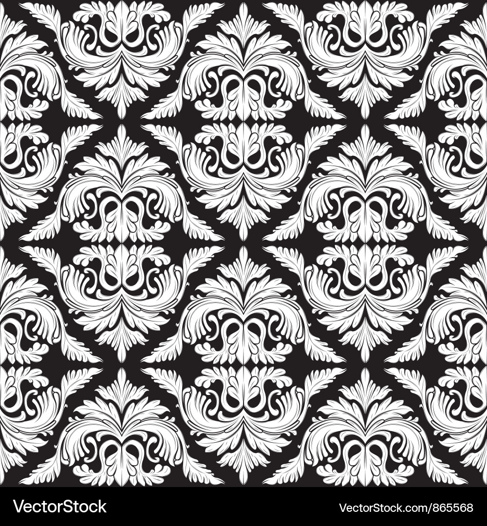 Baroque seamless pattern Vector Image