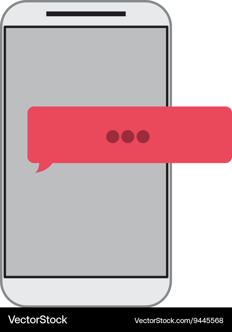 Cellphone with five buttons Vector Image