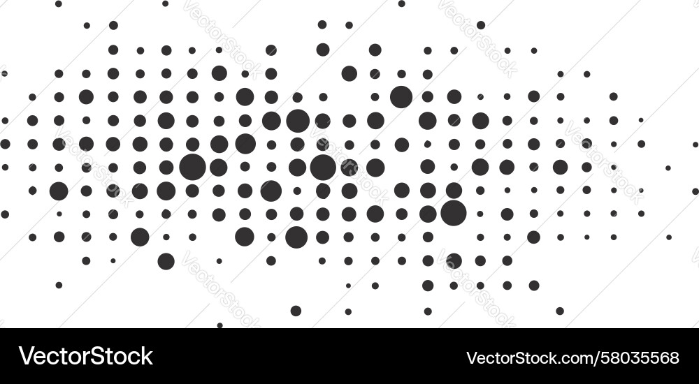 Concentric Dot Grid Pattern Vector Image