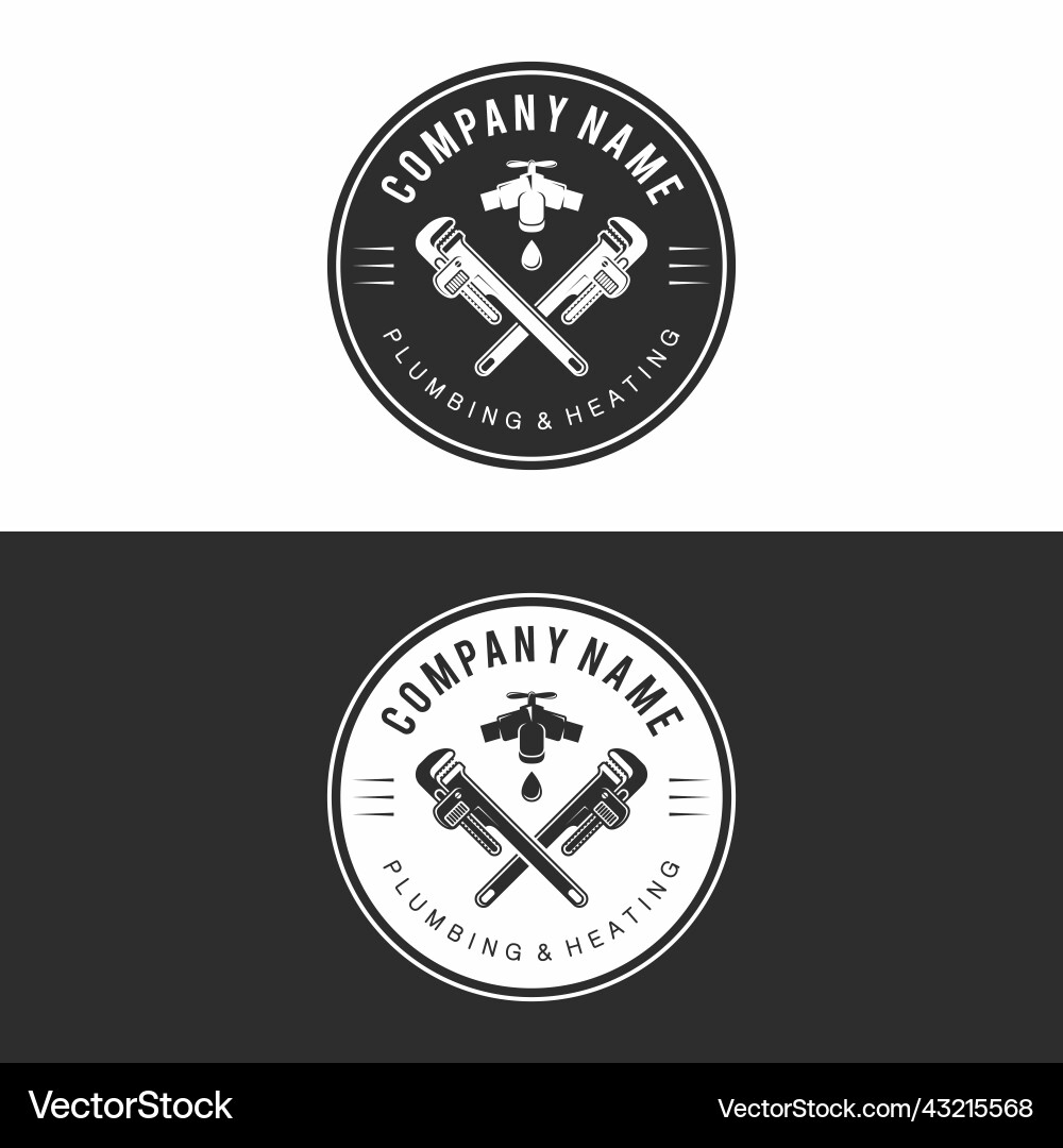 Plumbing heating logo Vector Images \u0026 Graphics for Commercial Use |  VectorStock, image size:1000x1080
